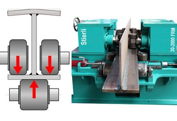 FRM flange straightening machine